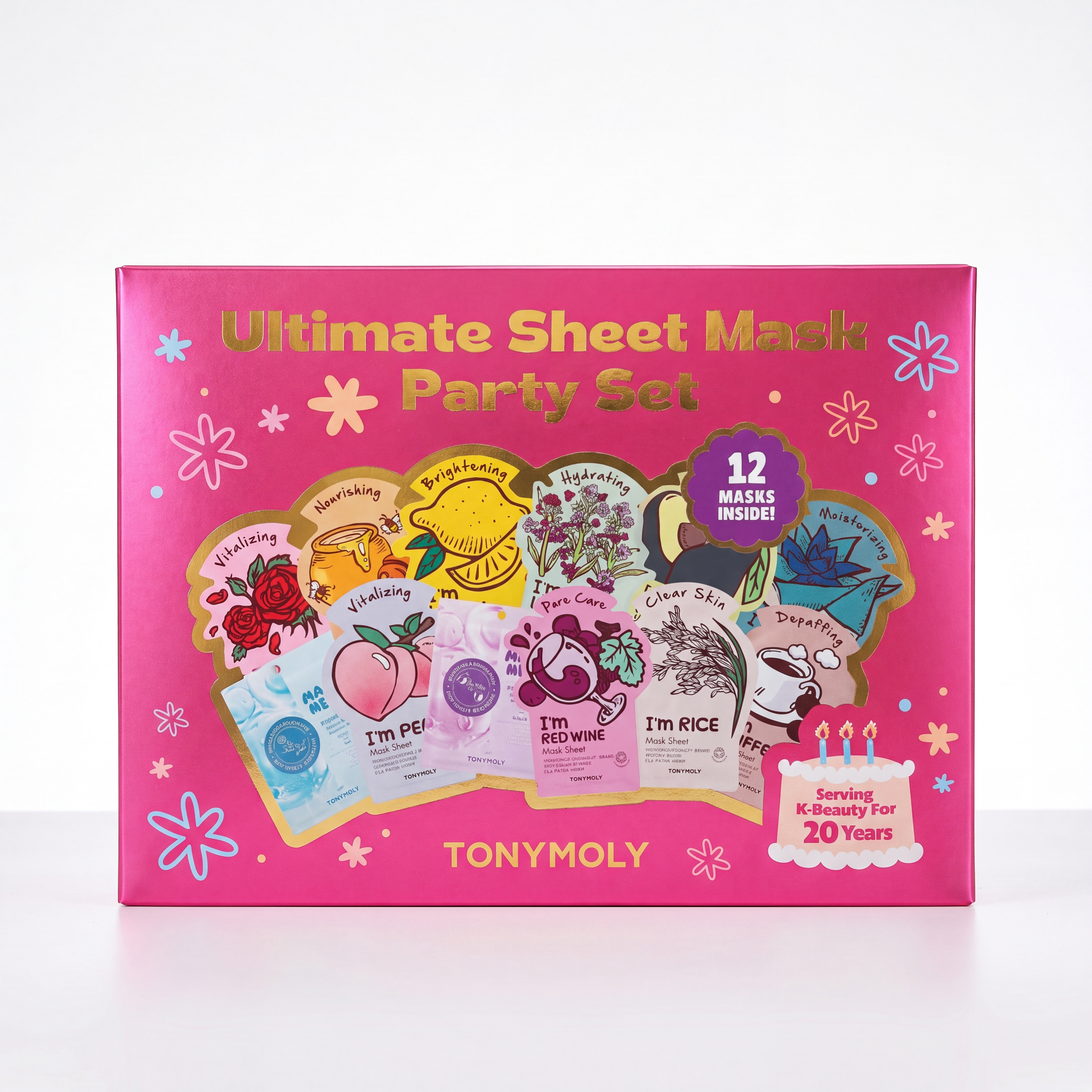 20th Anniversary All You Need Mask Set | 12 Korean Sheet Masks